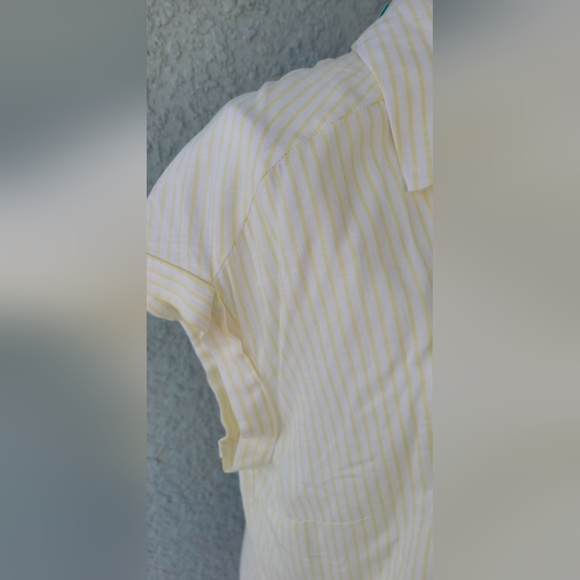 Fortune + Ivy Women's Light Yellow Button-Down Shirt - Picture 3 of 10